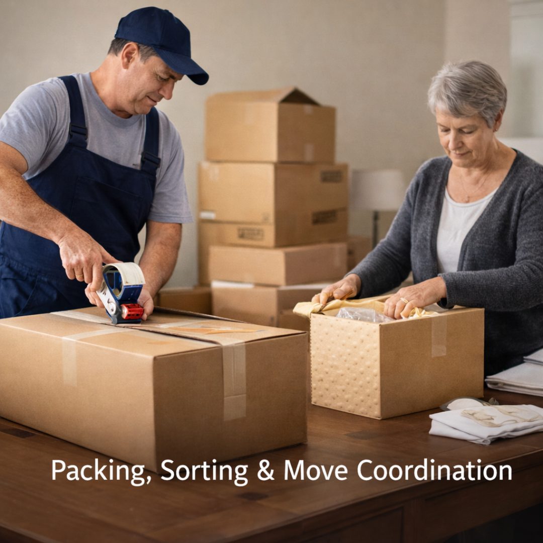 packing sorting and move